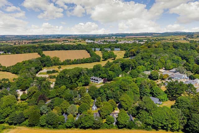 Luxurious lodges adorn a pretty recreational lake and serene woodland shrouds a majestic 18thcentury manor house at Landal Clowance.