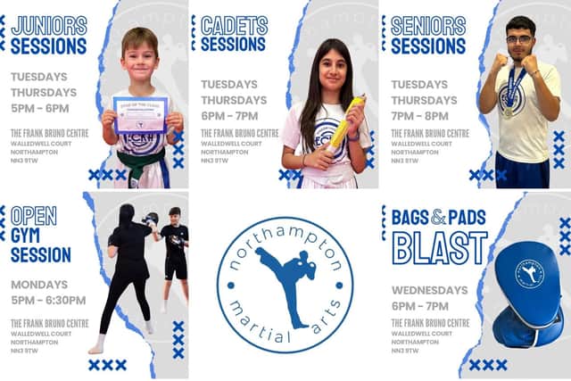 Sessions available at Northampton Martial Arts