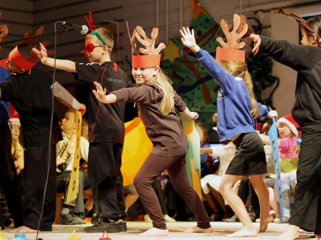 Dress Rehearsal at Ecton Brook Primary School, Northampton