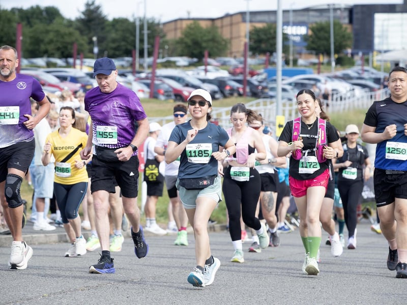 Hundreds of runners took part in the event on Sunday May 31, which started and ended at Sixfields Stadium.