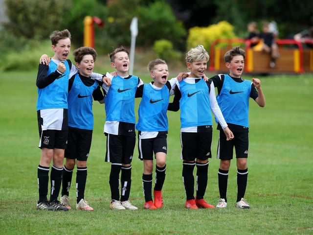 Harpole FC youth players