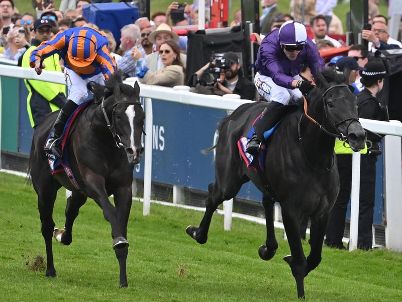 This is the stirring finale of the Betfred Derby at Epsom earlier this month, with Auguste Rodin arriving late to collar gallant outsider King Of Steel. Roger Varian's runner-up was 66/1 that day but is likely to be a much warmer order for his attempt to gain consolation in the King Edward VII Stakes on Friday. A big, imposing colt, he defied a long absence to finish almost five lengths clear of the rest on the Downs and has the potential to develop into a top-class colt for his admirable owners, Amo Racing, who have invested heavily in the sport.