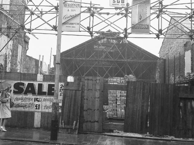 Conservative Club demolition, Northampton, February 25, 1960