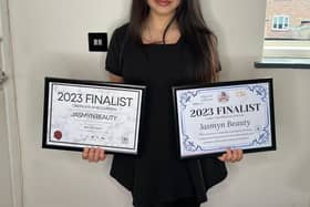 Jasmyn with her two awards