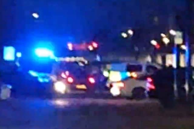 Police at cmk after an alleged serious assault. Photo: Submitted