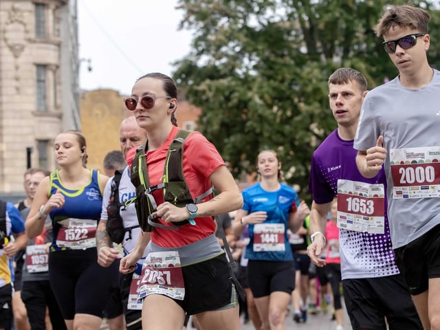 Hundreds of runners took part in the half marathon around the town on Sunday September 14.