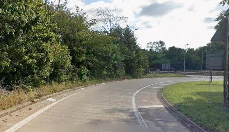 Die Ausfahrt der A45 in Northampton wird wegen Untersuchungen der National ...
