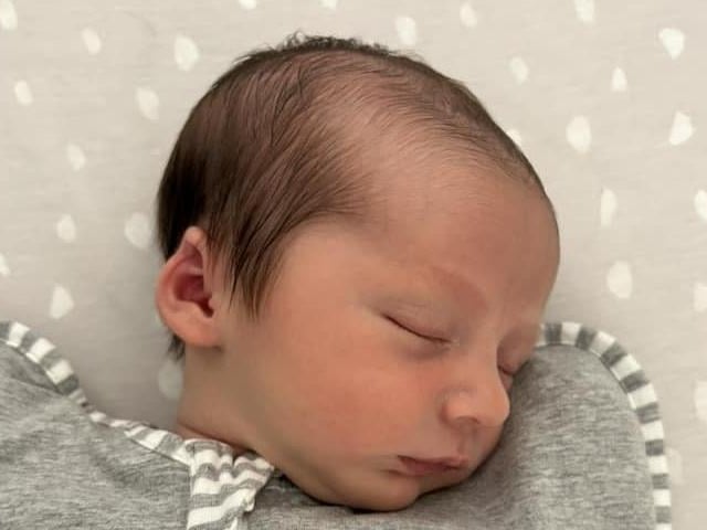 Lennie Thomas born at 6.37pm on July 23 at Northampton General Hospital, weighing 6lbs 10oz.