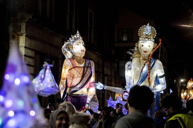 Celebrations for the festival of lights included a parade and entertainment in Northampton town centre on Saturday (November 4).