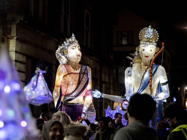 Celebrations for the festival of lights included a parade and entertainment in Northampton town centre on Saturday (November 4).