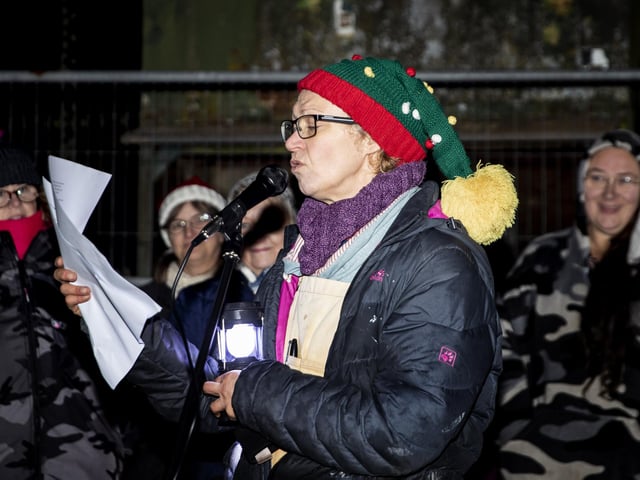Elliott’s Rectory Farm in Moulton hosted a torchlit carol service on Saturday, December 17, 2022.