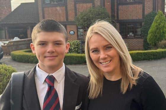 Logan, his mother Amanda and Ezra's father Kye will run from the Old Northamptonians Rugby Club to Nottingham Children’s Hospital over the course of four days in May.