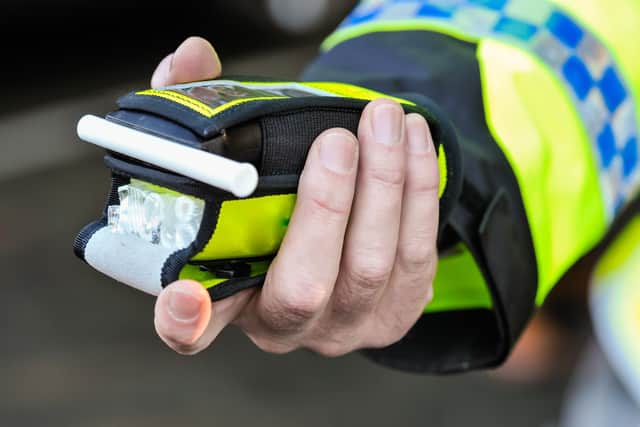 He was breathalysed by police officers.