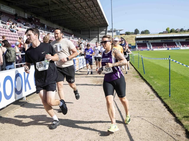 Hundreds of runners took part in the race on Sunday June 25, which started and finished at Sixfields stadium.
