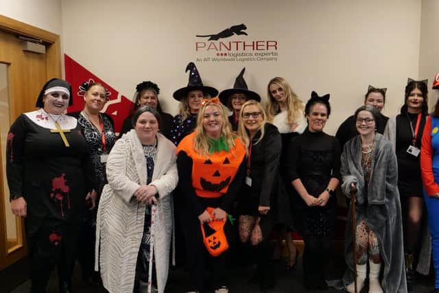 Panther Logistics team members get into the Halloween spirit to raise money for charity 