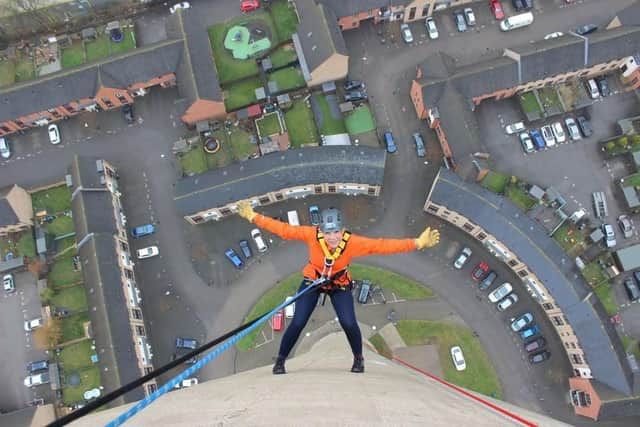 Abseiling the Northampton Lift Tower