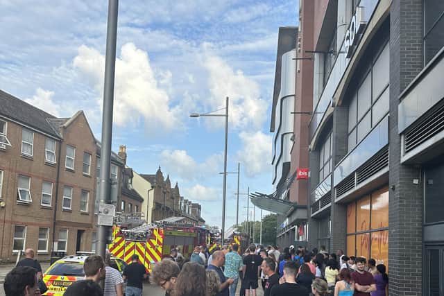 The hotel in Northampton town centre was evacuated while the incident was dealt with.