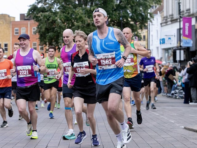 Hundreds of runners took part in the half marathon around the town on Sunday September 14.