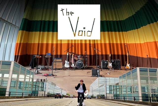 Stage ready for The Void anniversary gig
