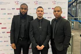 (Left to right) Reiss Mothersille, Nathan Stewart and James Sterling.