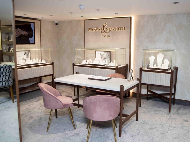 Inside the newly refurbished jewellers in Northampton town centre.
