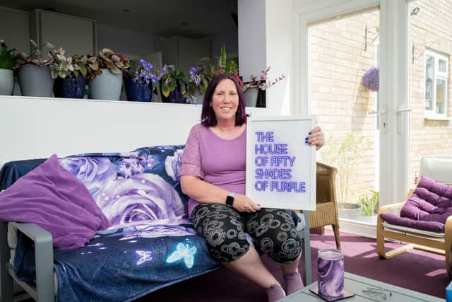 Helen will renovate her home with even more purple