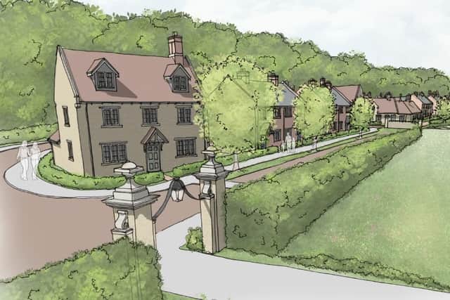 An artist's impression of what the houses could look like