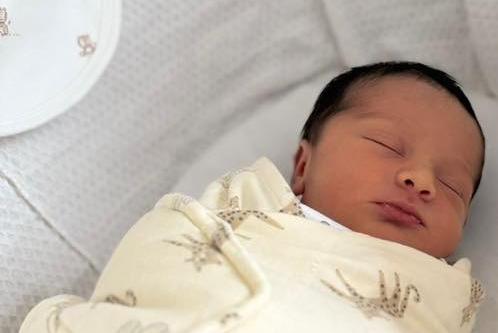 Olivier Jasper born at 12.02pm on October 27 at Northampton General Hospital, weighing 6lbs 13oz.