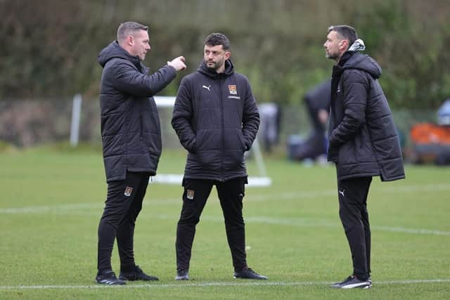 Kevin Nolan, Marc Richards and Ian Sampson