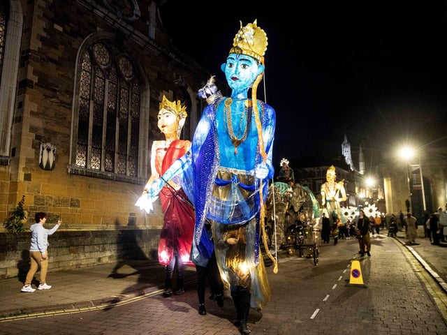 The parade and wider Diwali festival took place in Northampton town centre on Saturday October 26.