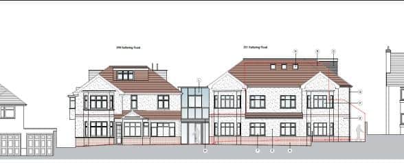 This is sketch of what the completed care home could look like
