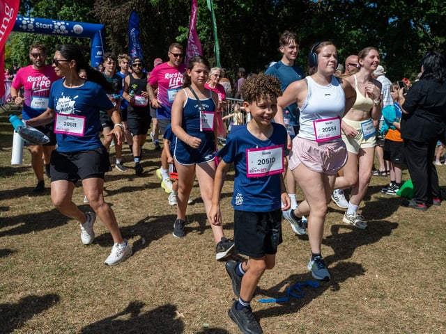 Runners taking part in the Race For Life at Abington Park in Northampton on Sunday, July, 12, 20026. Photo by David Jackson.