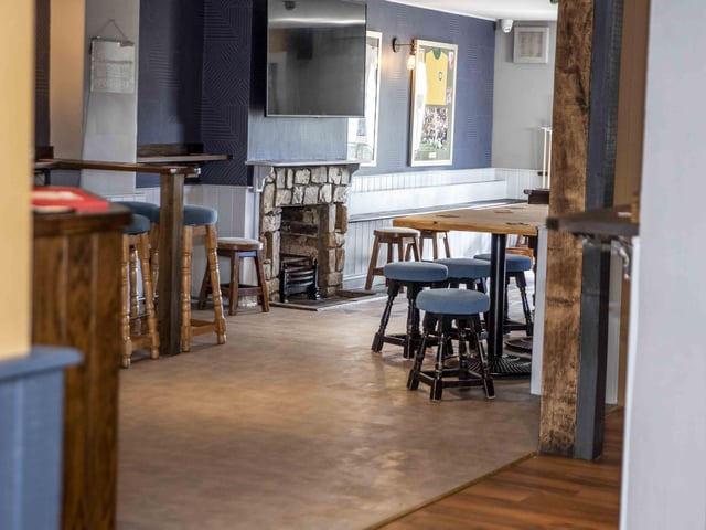 The cosy village pub has recently reopened after a stylish new refurbishment