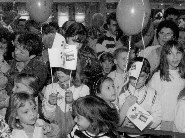 Opening of Disney store in Northampton in 1996 (closed in 2013)