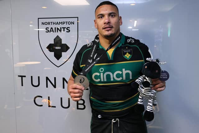 Juarno Augustus was named player of the match against Castres (photo by David Rogers/Getty Images)