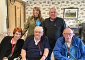 Sarah Bool with Brackley Care Home residents