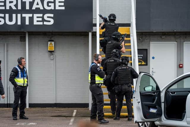 Exercise Callicarpa tested emergency services response to a marauding terrorist and chemical attack