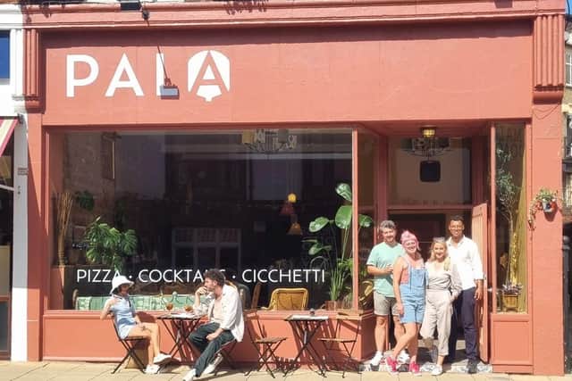 Pala is the brainchild of two popular hospitality businesses that joined forces to open a restaurant – Santina’s Woodfired Pizza Co. and Saints Coffee.