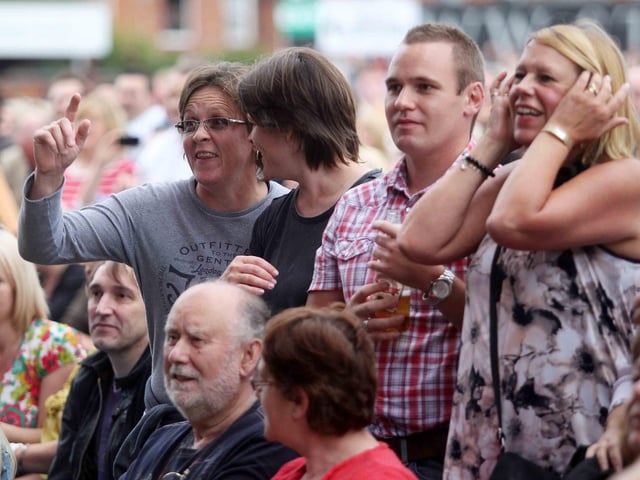 Elton John at Northamptonshire County Cricket Club.