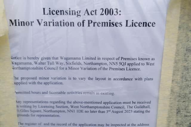 Poster in the window says Wagamama is set to move in