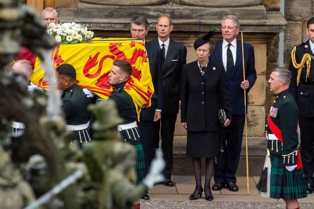 Princess Anne will accompany the Queen's coffin on its journey from Edinburgh to London on Tuesday