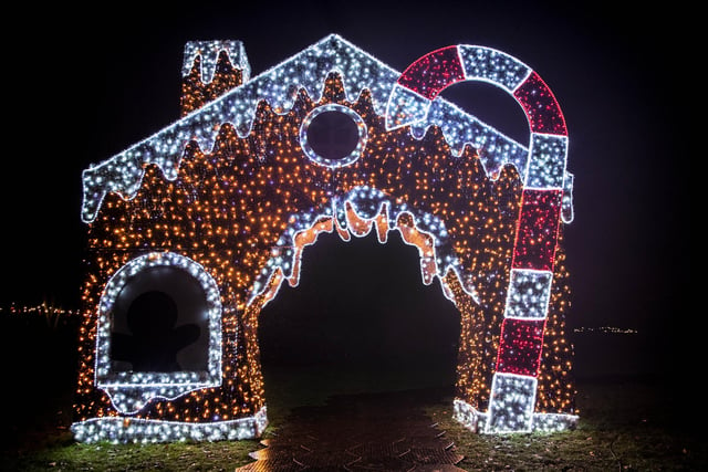The Winter Light Trail at Delapre Abbey from November 18, 2022 to January 2, 2023.