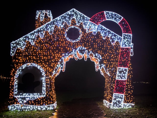 The Winter Light Trail at Delapre Abbey from November 18, 2022 to January 2, 2023.