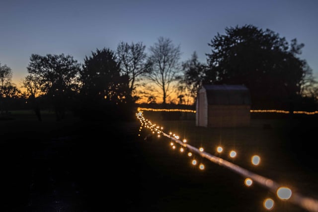 Take a look around the winter light trail, which is now open and will be until December 31.