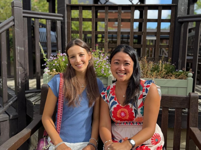 Deputy Head Girl, Laura, celebrates with Dr Lee after receiving an exceptional set of results with two A* grades and an A grade in English Literature, Psychology and German. Laura, who has been at Northampton High School GDST since nursery, is looking forward to her first choice Durham University to study English Literature and Philosophy.