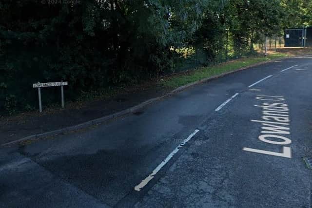 The incident happened in Lowlands Close.