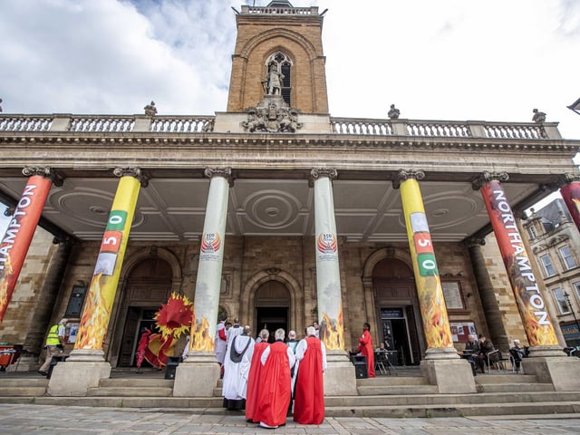 The ceremony and procession took place in and around All Saints Church on Thursday May 29.