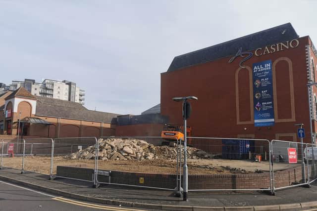The former Just For Pets site in Commercial Street has recently been demolished