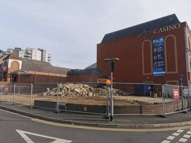 The former Just For Pets site in Commercial Street has recently been demolished