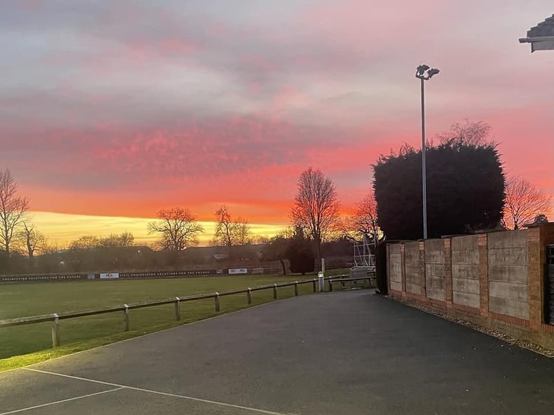 A beautiful find over Kislingbury Cricket Club.
